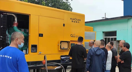 1 set of 400Kw trailer silent generator customer acceptance